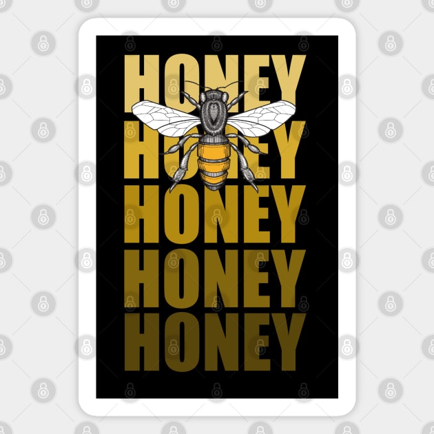 honey honeybee Magnet by weilertsen